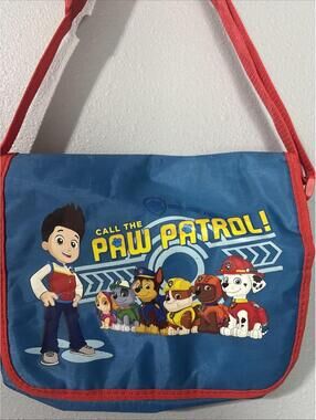 Paw Patrol Red and Blue Shoulder Bag for Kids with Adjustable Strap